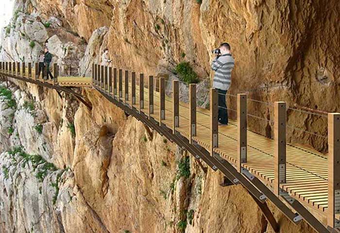 Caminito del Rey Reconstruction work