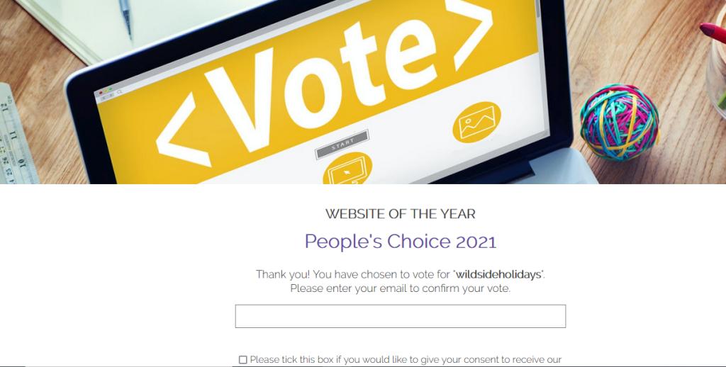 We are really proud to announce that Wildside Holidays is in The 2021 Good Web Guide Awards Please vote for us! :)