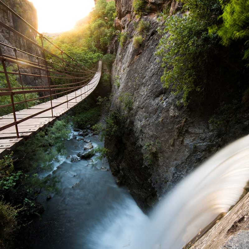 Puente de los Cahorros trail in Monachil